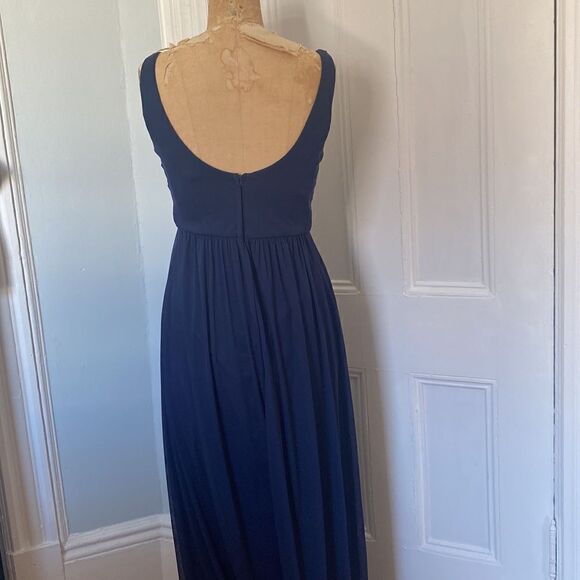 David’s Bridal Navy Gown Size 6 - Picture 4 of 10